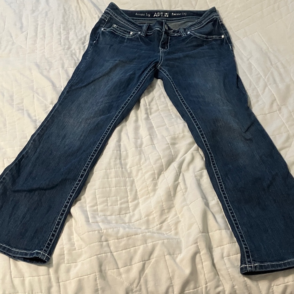 Apt. 9 Women's Dark Blue Flare Jeans